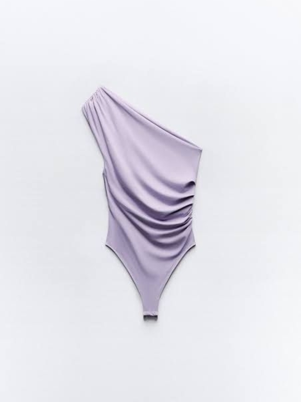 Zara One-Shoulder Bodysuit in Lilac